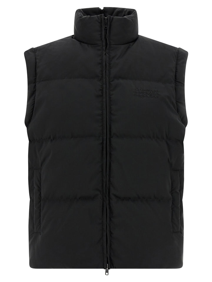 Mm6 Maison Margiela Numeric Signature Mm6 Puffer Jackets - Black | f824cbd02d005793eadbd5868bd6f6f33ae53afc