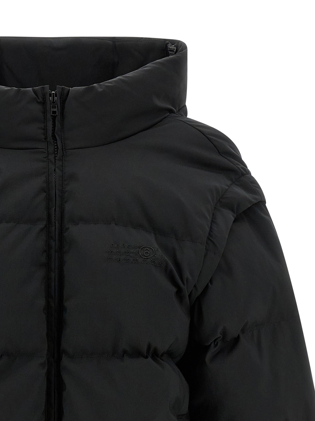 Mm6 Maison Margiela Numeric Signature Mm6 Puffer Jackets - Black | d728e28c07982a980c52aec930bd474732a5853f