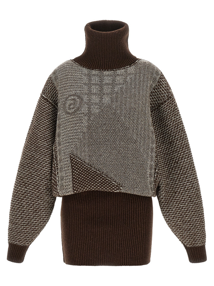 Mm6 Maison Margiela Numeric Signature Mm6 Dresses - Brown | c3920e5422323ad1e1e55d3bed16f15e7c60c5bb