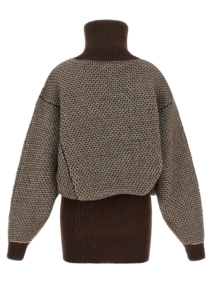 Mm6 Maison Margiela Numeric Signature Mm6 Dresses - Brown | 196d0ea1a0c9ca50175fa1b6e13df21e2bc92dd3