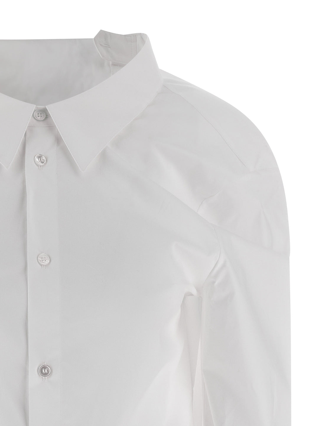 Mm6 Maison Margiela Numeric Signature Mm6 Shirt and Blouse - White | e41229b9a6c26003a94a208555c415b43fd52cea