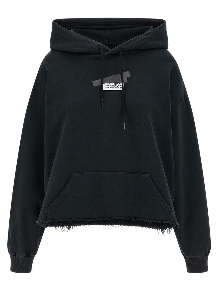 Mm6 Maison Margiela Numeric Signature Mm6 Sweatshirt - Black | e2513e668711de288f227594fc0d9c9d9fdffe2d