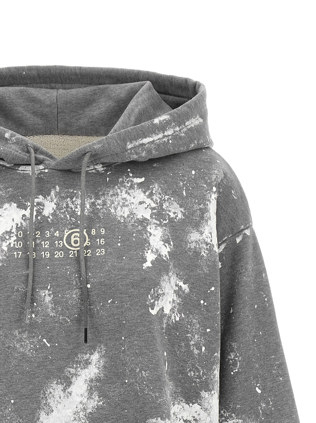 Mm6 Maison Margiela Numeric Signature Mm6 Sweatshirt - Gray | f67ab00f7e151c09d06c2f39b052220625829293