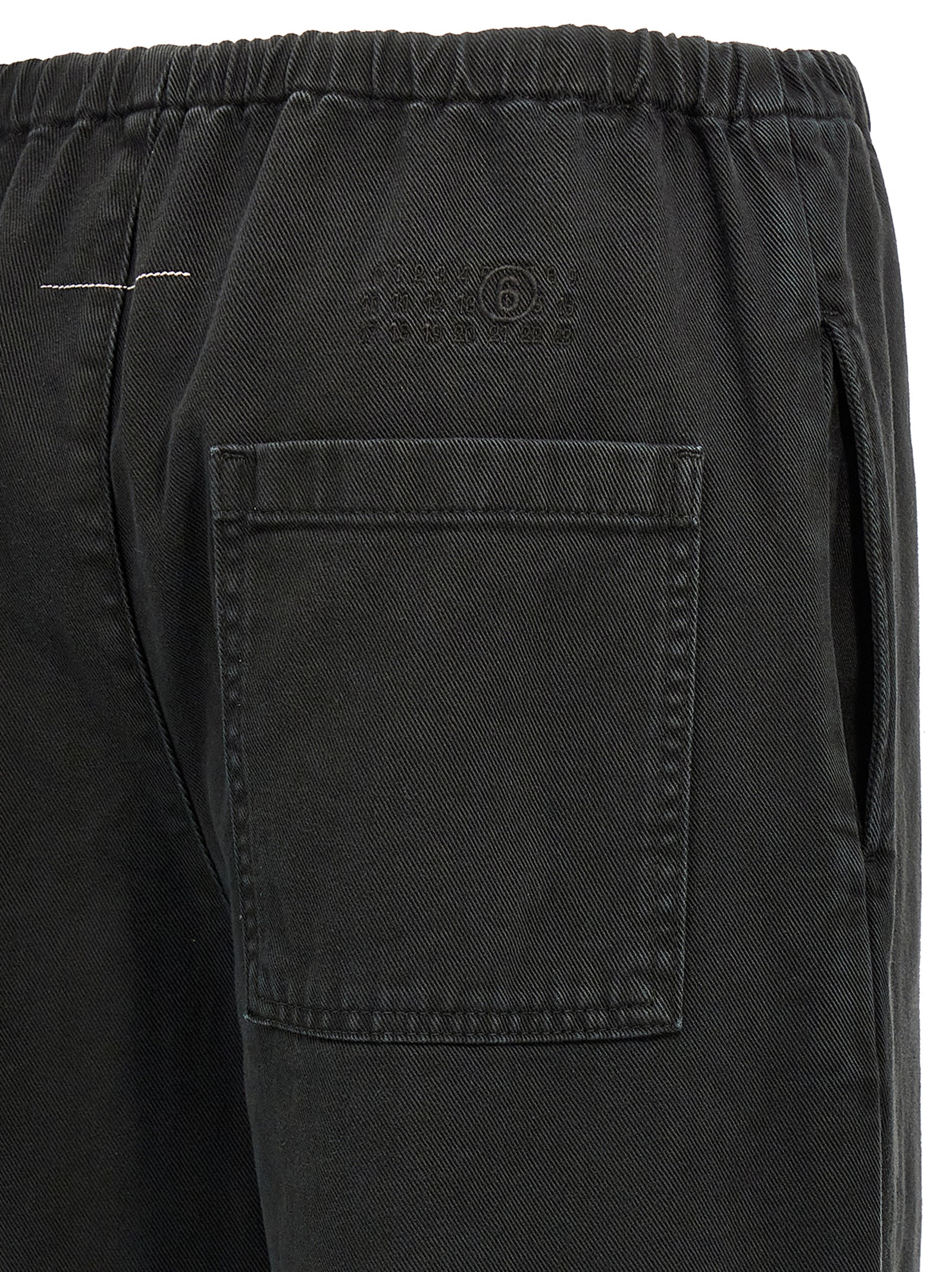 Mm6 Maison Margiela Drawstring Pants Black | Wanan Luxury