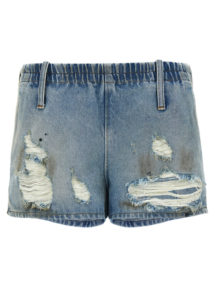 Mm6 Maison Margiela Used Shorts Bermuda and Short - Light Blue | 908fcc9a66239bb3d7698bfe661422a324eb01f3