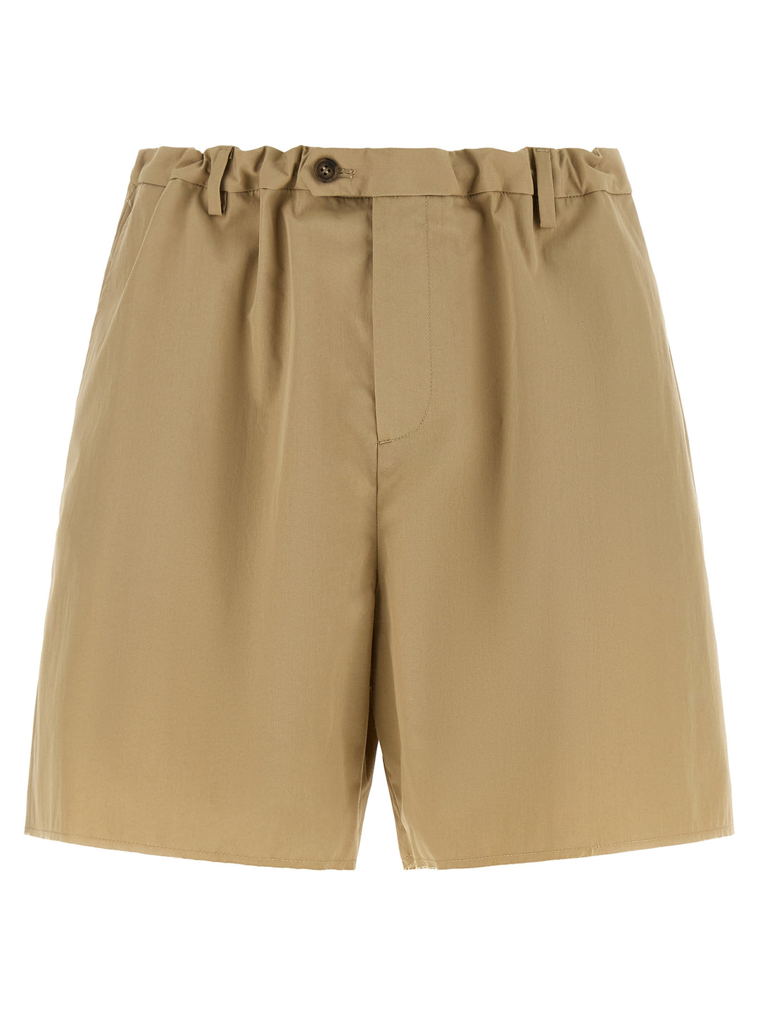 Mm6 Maison Margiela White Stitch Line Bermuda and Short - Beige | 284dbbd8a2093566868d95331b6912bdbc513f25