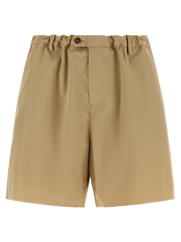 Mm6 Maison Margiela White Stitch Line Bermuda and Short - Beige | 284dbbd8a2093566868d95331b6912bdbc513f25