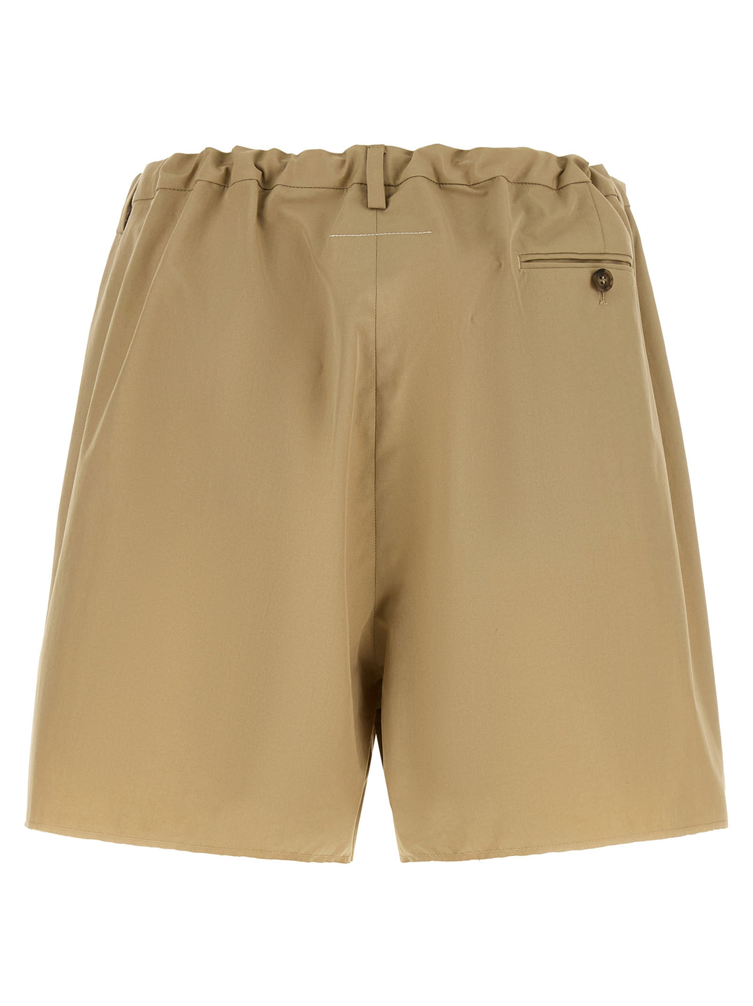 Mm6 Maison Margiela White Stitch Line Bermuda and Short - Beige | e0bfc22004b591a90c397ff6709f2b76b3eb0834