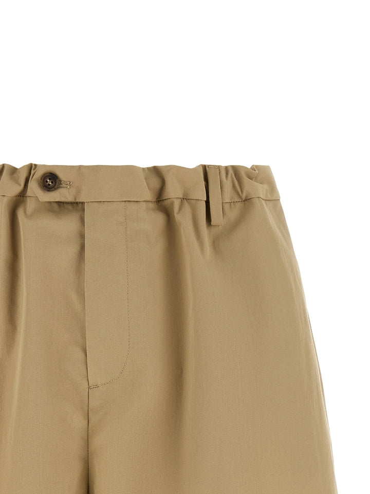 Mm6 Maison Margiela White Stitch Line Bermuda and Short - Beige | d858608f87954a69e3b27dc6119e131f19bc35a1