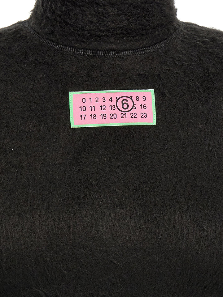 Logo Label Sweater Sweater, Cardigans Black