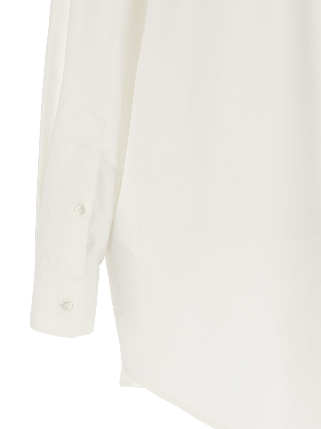 Mm6 Maison Margiela Tulle Insert Shirt Shirt and Blouse - White | b15b02e85d65aacd2bfc372c370950ded6dfb468