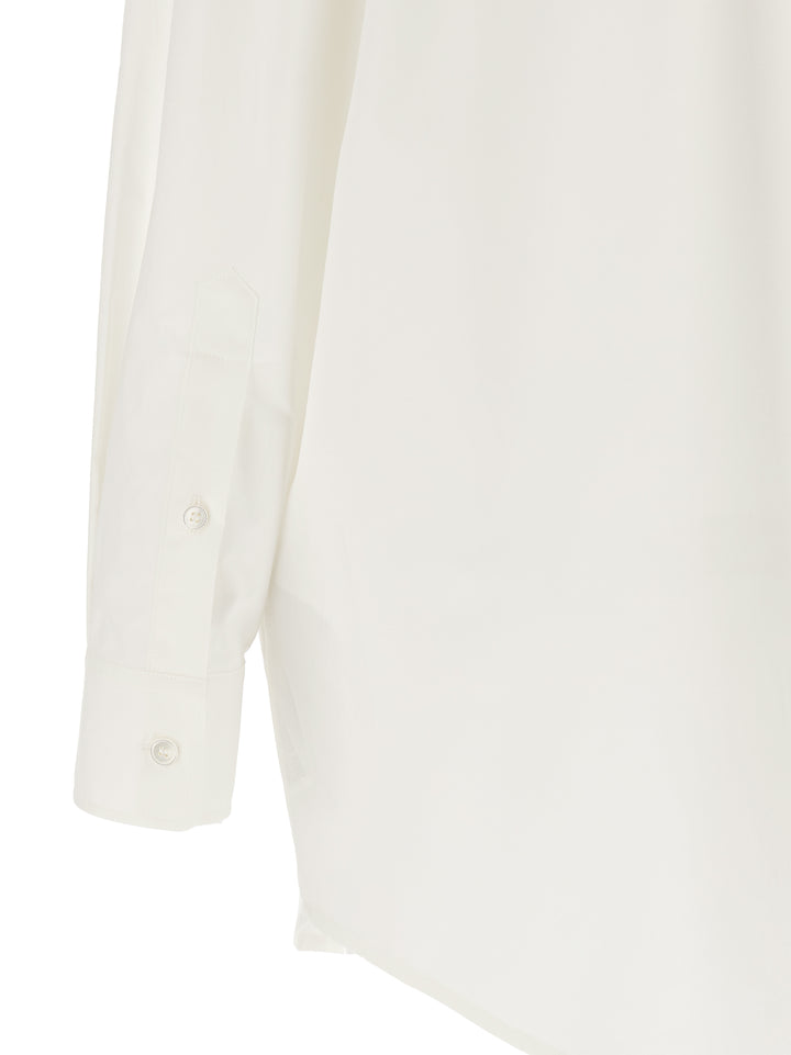 Mm6 Maison Margiela Tulle Insert Shirt Shirt and Blouse - White | b15b02e85d65aacd2bfc372c370950ded6dfb468