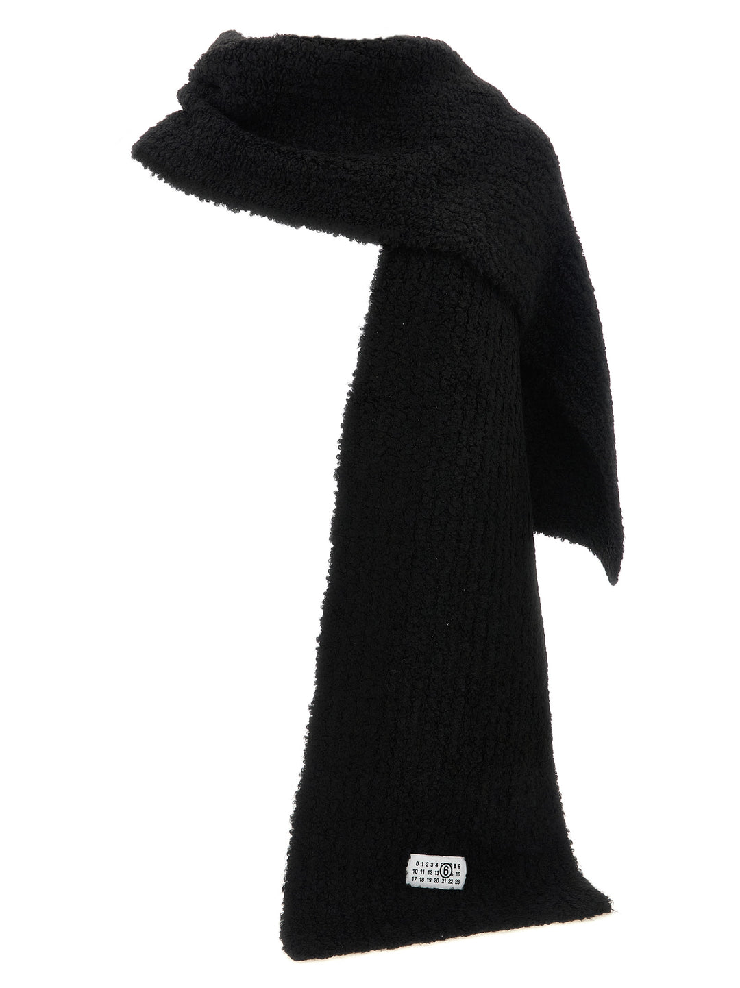 Mm6 Maison Margiela Numeric Signature Mm6 Scarves and Foulards - Black | 485b2484ac168b11d9d60806a7f7e50a77494213