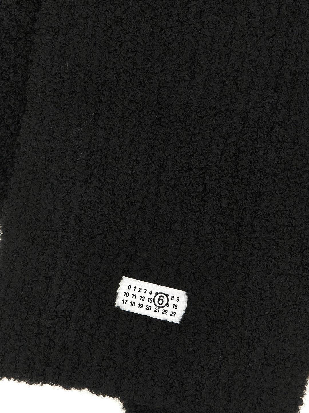 Mm6 Maison Margiela Numeric Signature Mm6 Scarves and Foulards - Black | 18055f1b73cf0773317c626b98d652f67199f17a