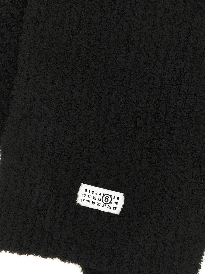 Mm6 Maison Margiela Numeric Signature Mm6 Scarves and Foulards - Black | 18055f1b73cf0773317c626b98d652f67199f17a