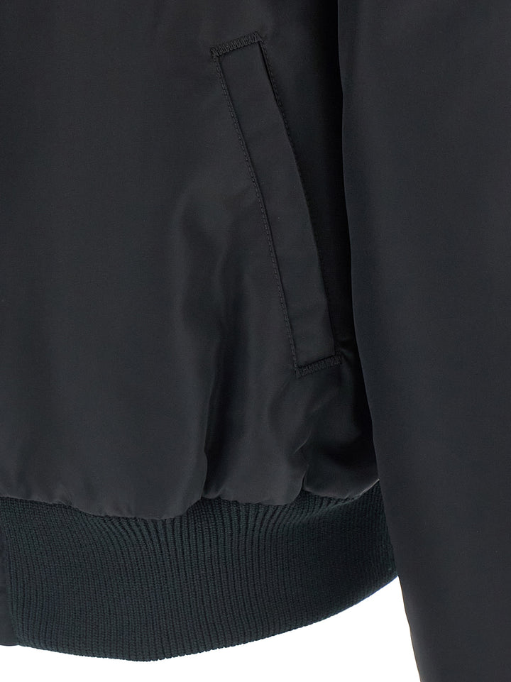 Maison Margiela Velvet Collar Bomber Jacket Puffer Jackets - Black | 445623a9cbd1a74841c4ec67f567ac04740eb989