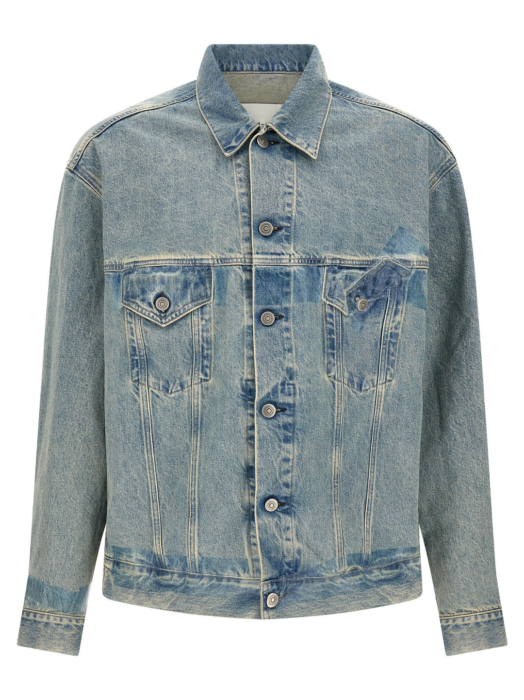 Maison Margiela Taped Puffer Jackets - Blue | a65a710429def0c773261ecdda36fcc7cff24a81
