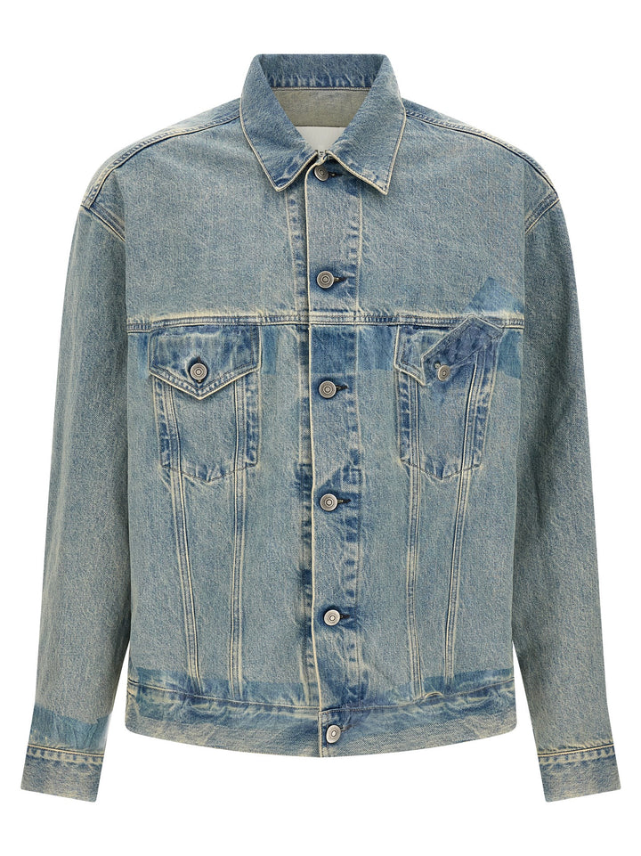 Maison Margiela Taped Puffer Jackets - Blue | a65a710429def0c773261ecdda36fcc7cff24a81