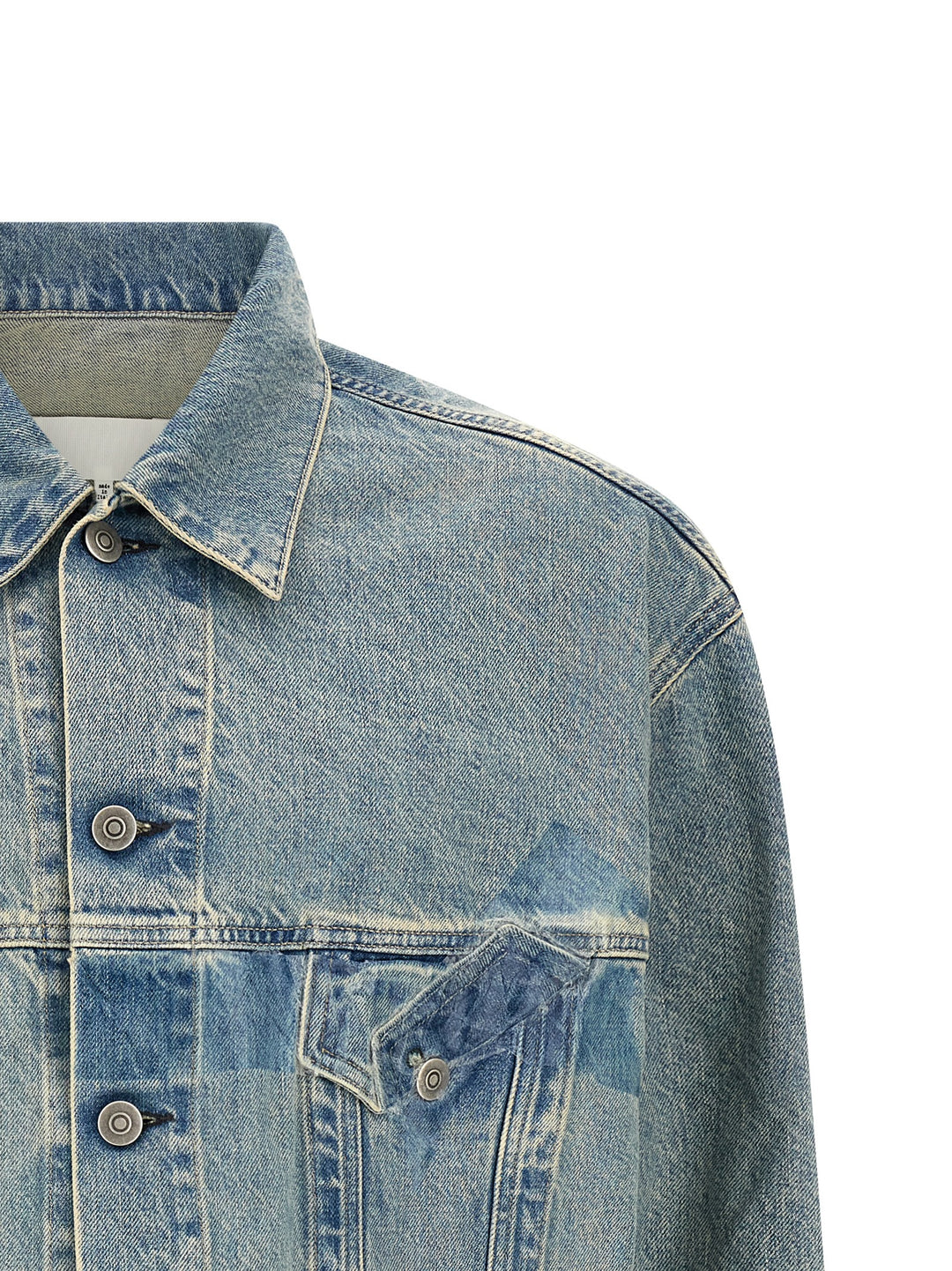 Maison Margiela Taped Puffer Jackets - Blue | e175e15142f37f265b82c8ab33957ff767d698bb
