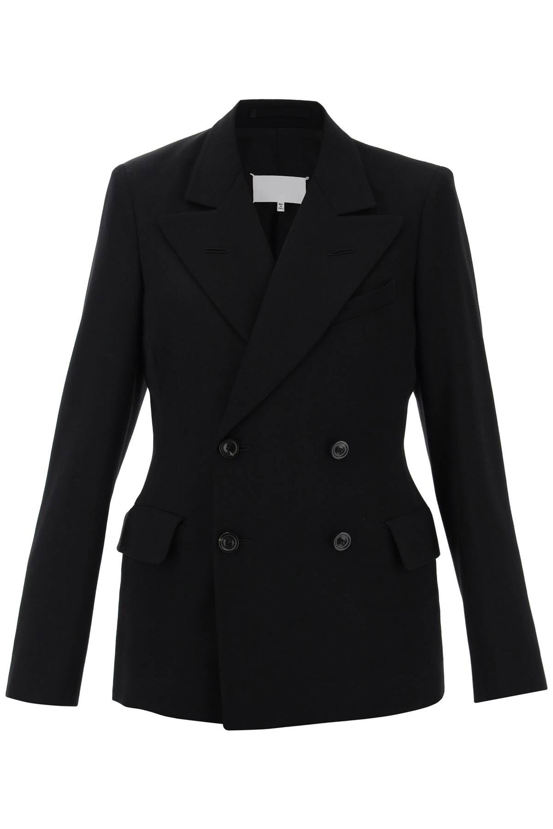 Slim Fit Wool Jacket With A Fitted Waist