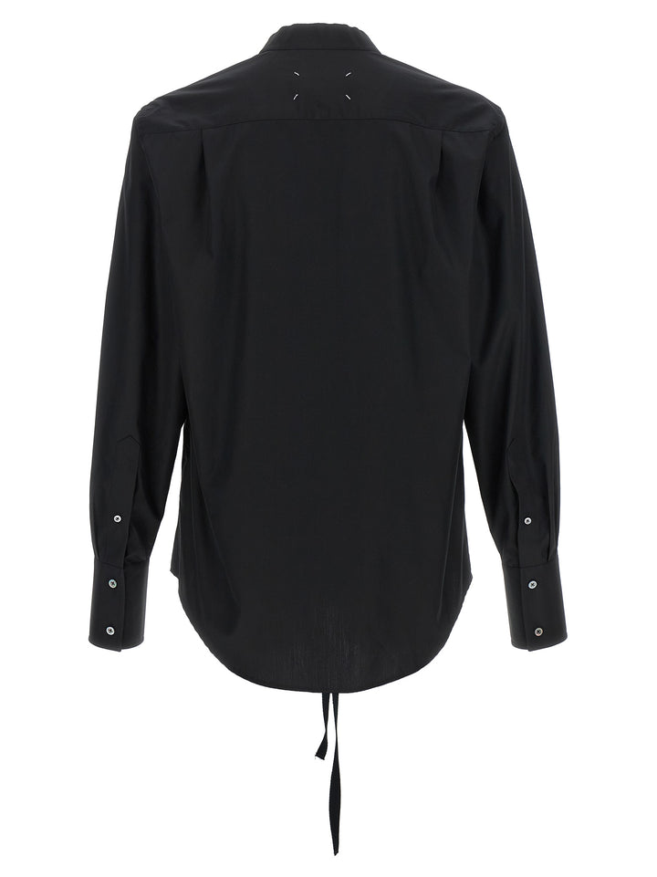 Maison Margiela Raw Cut Hem Shirt Shirt and Blouse - Black | ef00f2c373ce14436592f17cafa415020ed2c0f3