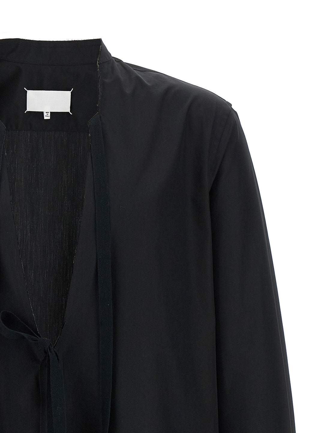 Maison Margiela Raw Cut Hem Shirt Shirt and Blouse - Black | 6ec86dc74c491603a57df37602f6f4da0d94c554
