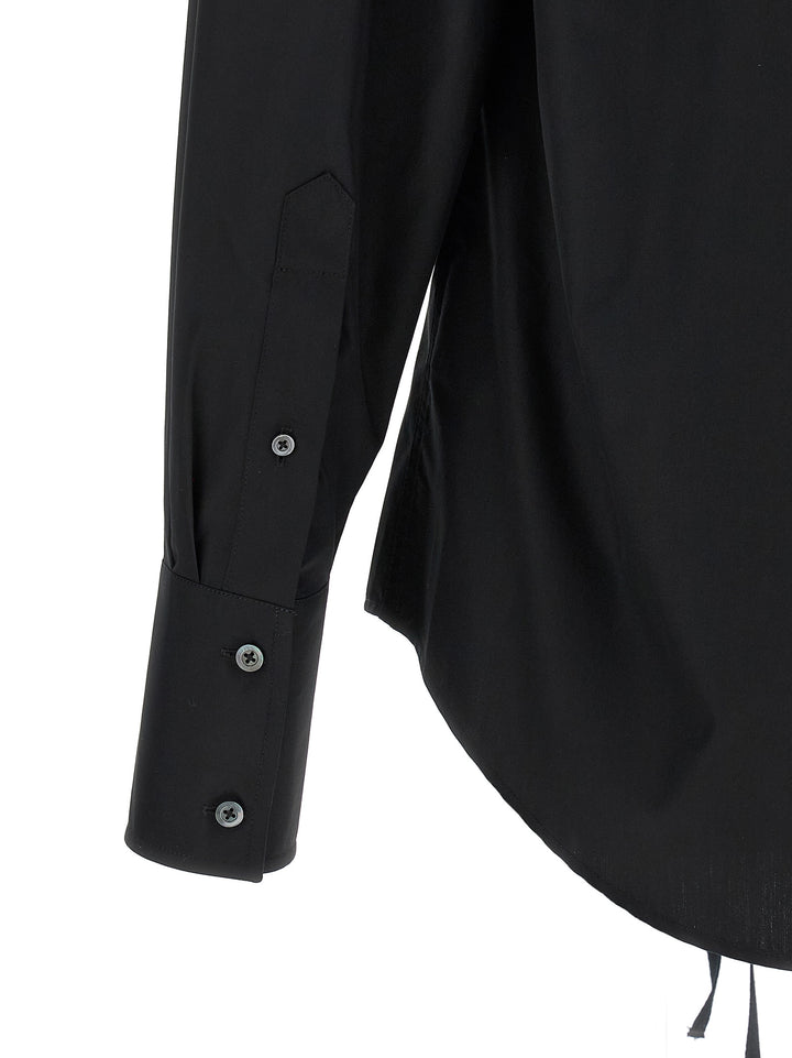 Maison Margiela Raw Cut Hem Shirt Shirt and Blouse - Black | d55abb423be90775c73e4b1166ae0956e83b5d3a