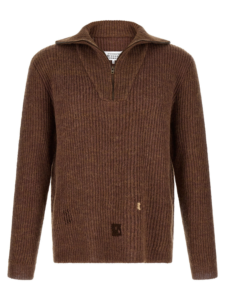 Maison Margiela Mending Sweater Sweaters and Cardigans - Brown | 7a7b87f1ee9bb246ee460db0f3f0a7b3f20e6dac