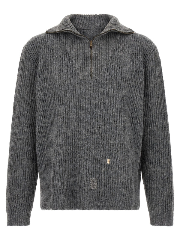 Mending Sweater Sweaters And Cardigans Gray