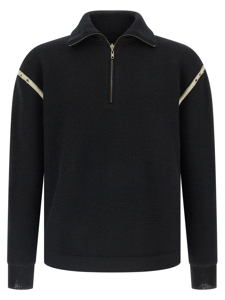 Maison Margiela Elbow Patch Sweater Sweaters and Cardigans - Black | aec6d5a242714a036c5243b98919671025f570bf
