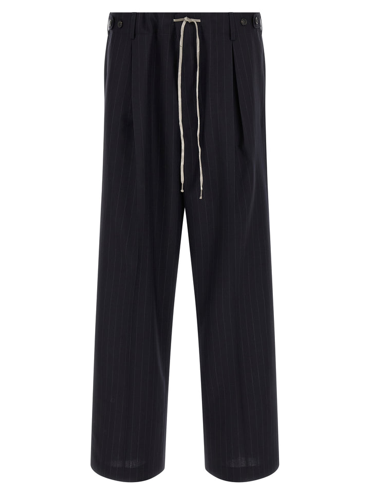 Maison Margiela Pinstripe Pants - Blue | 19b5e301abaa8f595a29a3c0c8b239e46975502f