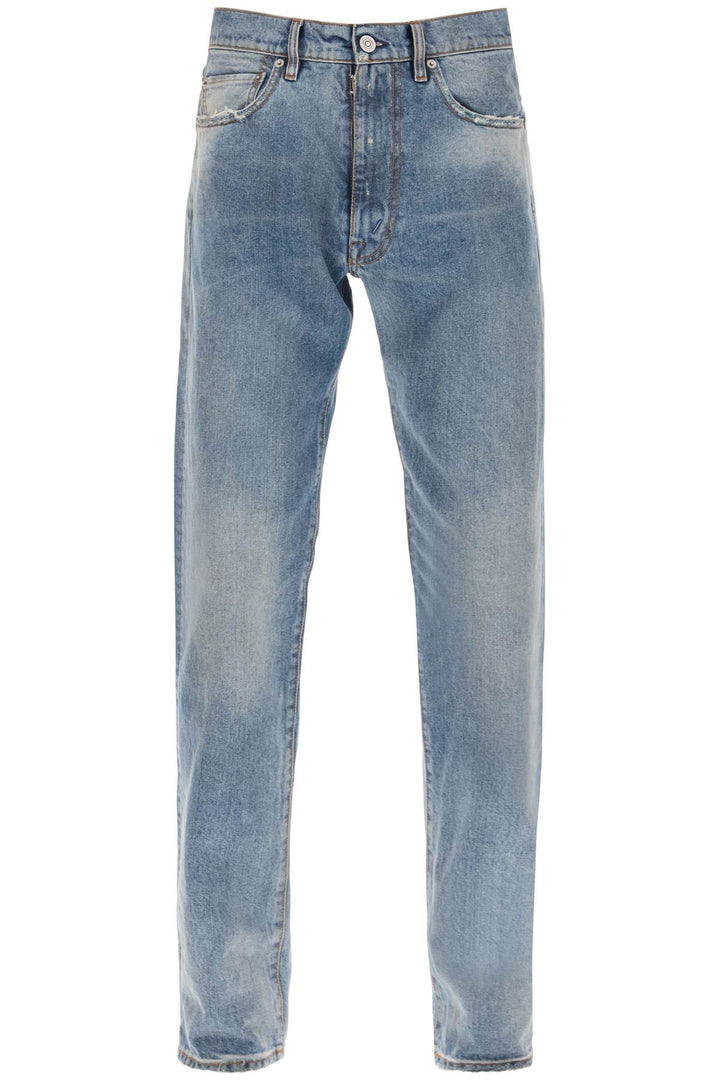 Stone Washed Loose Jeans