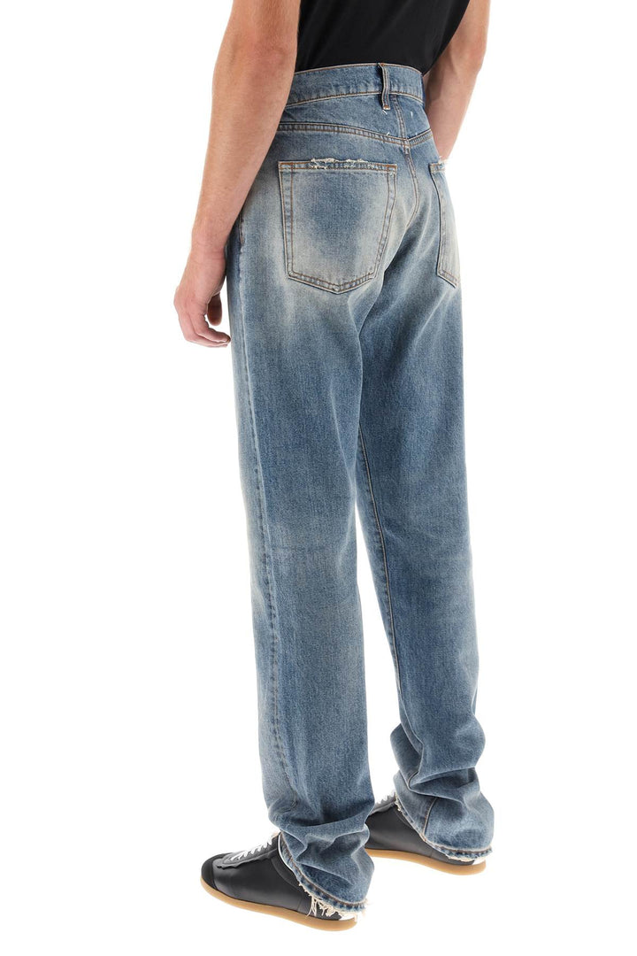 Stone Washed Loose Jeans