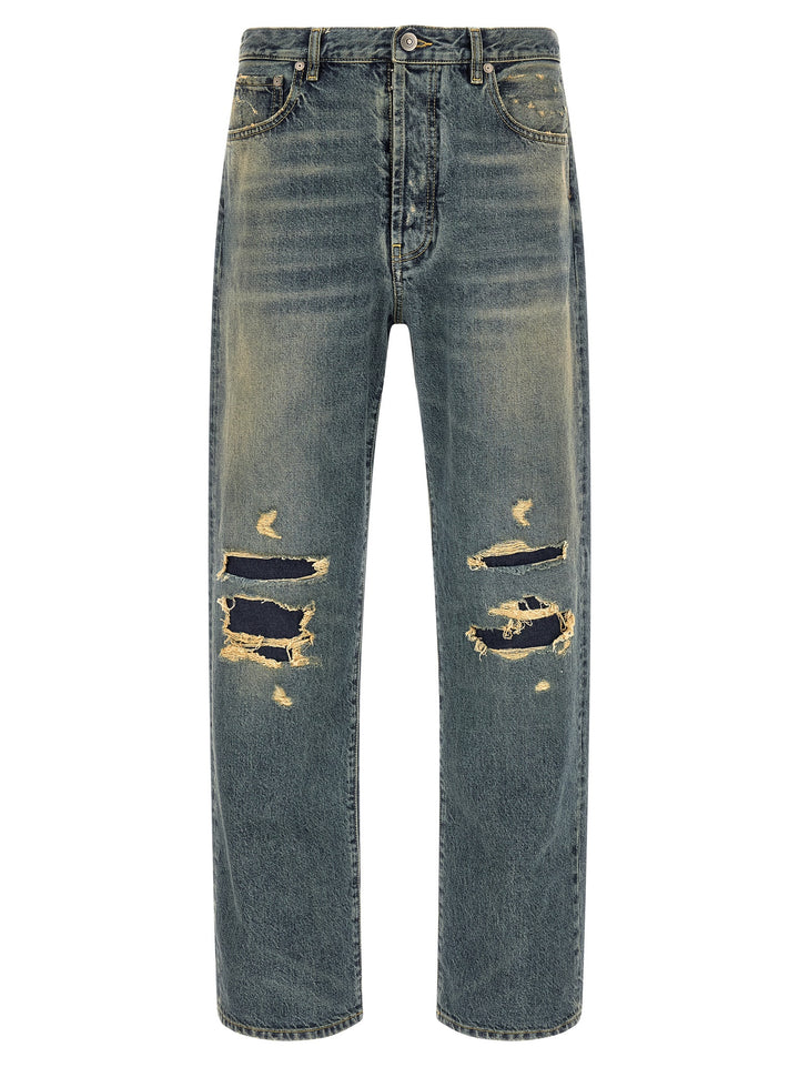 Maison Margiela Distressed Jeans - Light Blue | 28a9dc043d656f05e509f2b46551e096c6488ec4
