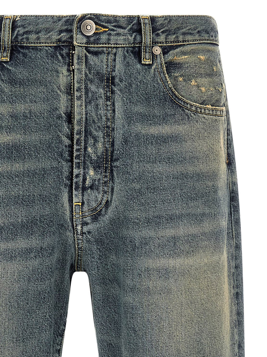 Maison Margiela Distressed Jeans - Light Blue | 48af3dad8da5fd53a3bcac1c029f16b26028bf69