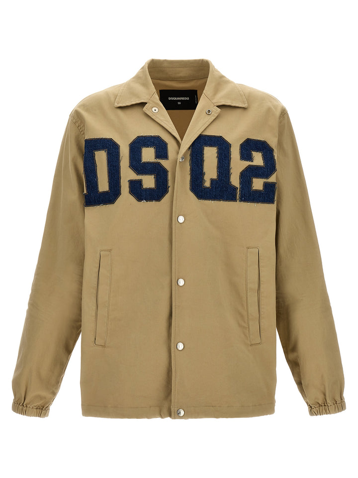 Dsq2 Coach Casual Jackets, Parka Beige