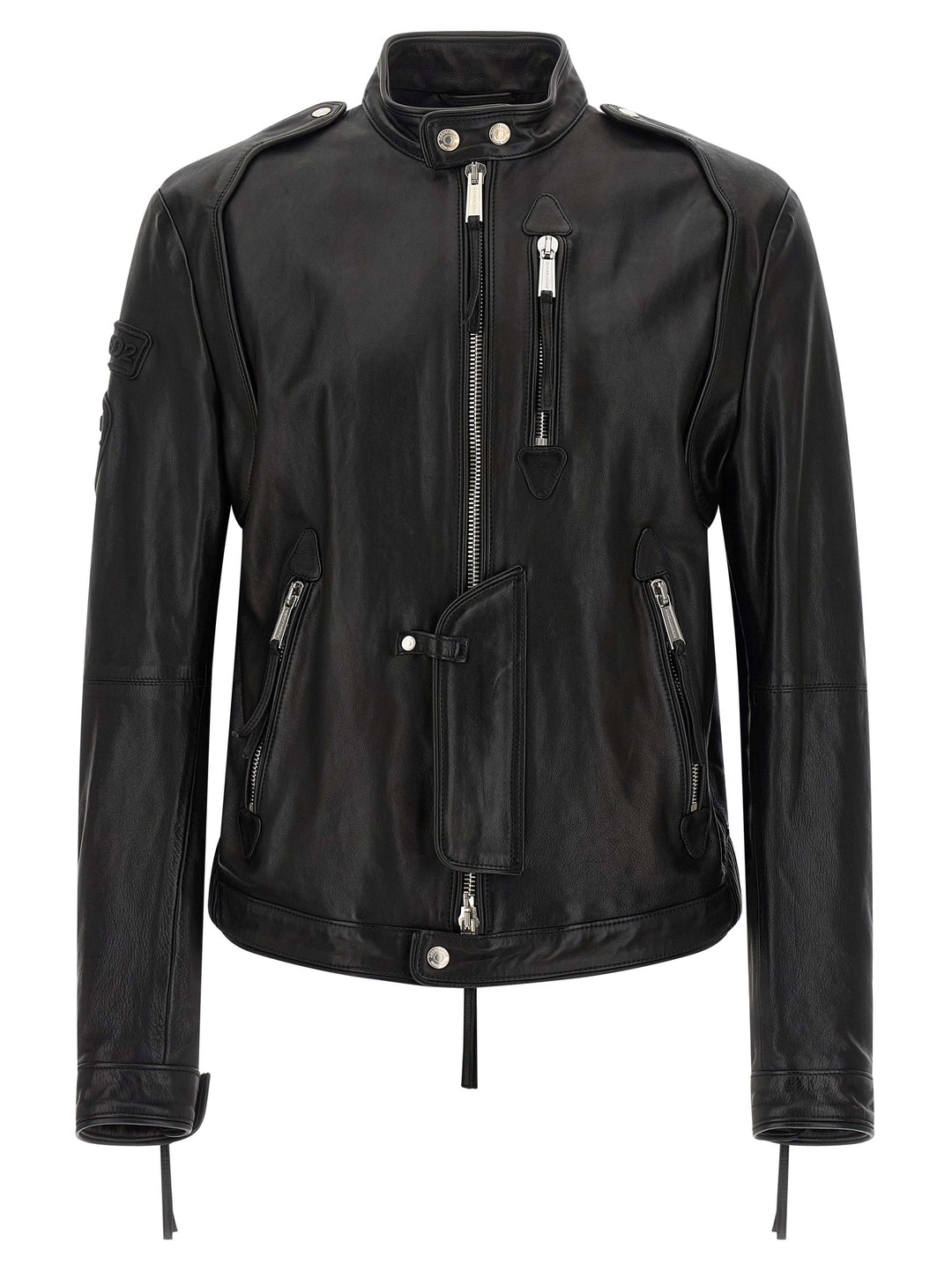 Dsquared2 Dsquared2 X Ducati Capsule Leather Jacket Puffer Jackets - Black | 0090c0e5ff27f6d3b2e191515e24f332a5b6cfac