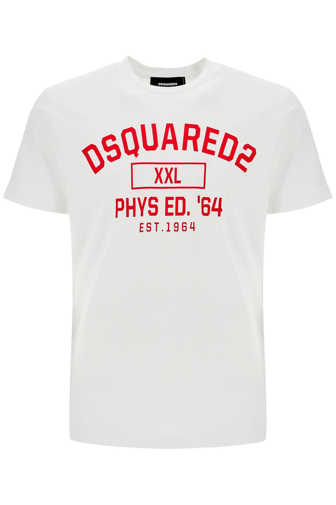 White Cotton T Shirt With Phys Ed. '64 Logo