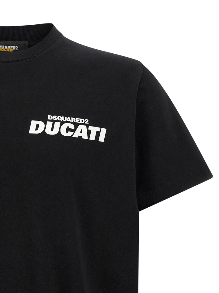 Dsquared2 Capsule Dsquared2 X Ducati T-shirt - White/Black | a5f2c2817fcd001542f83d0e0a1436f047bb6aa2
