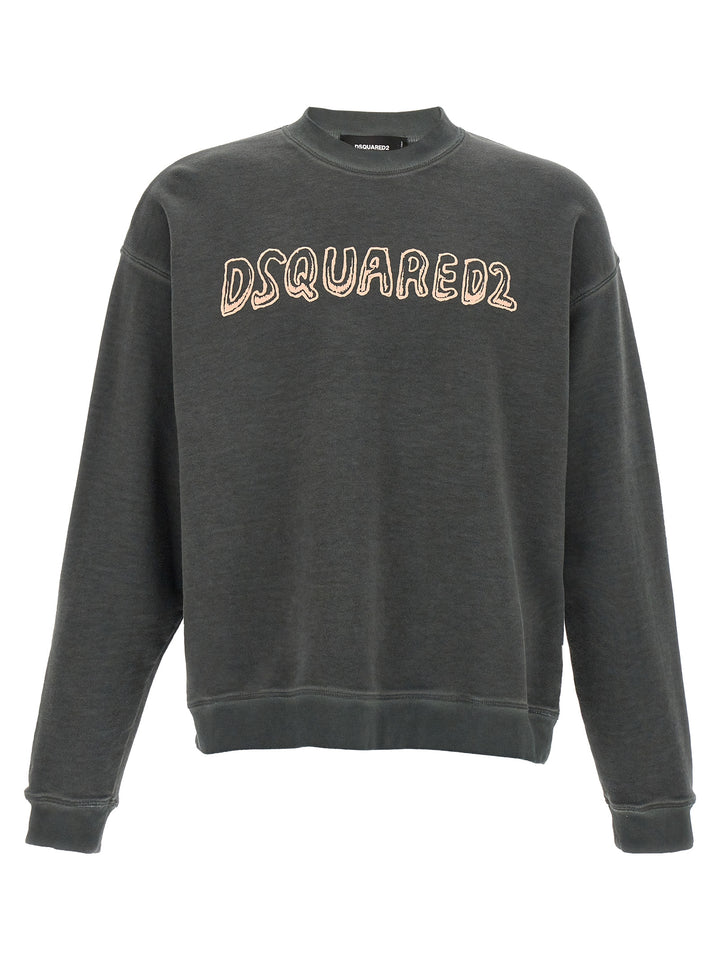 Dsquared2 Best Fade Sweatshirt - Gray | 636a2f01e76f01f9f00e084e2d0bfa7752df4d5e