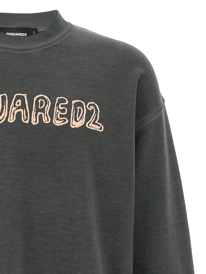 Dsquared2 Best Fade Sweatshirt - Gray | 64f58776d28bbdc30b3d9a34517c036669df50d3