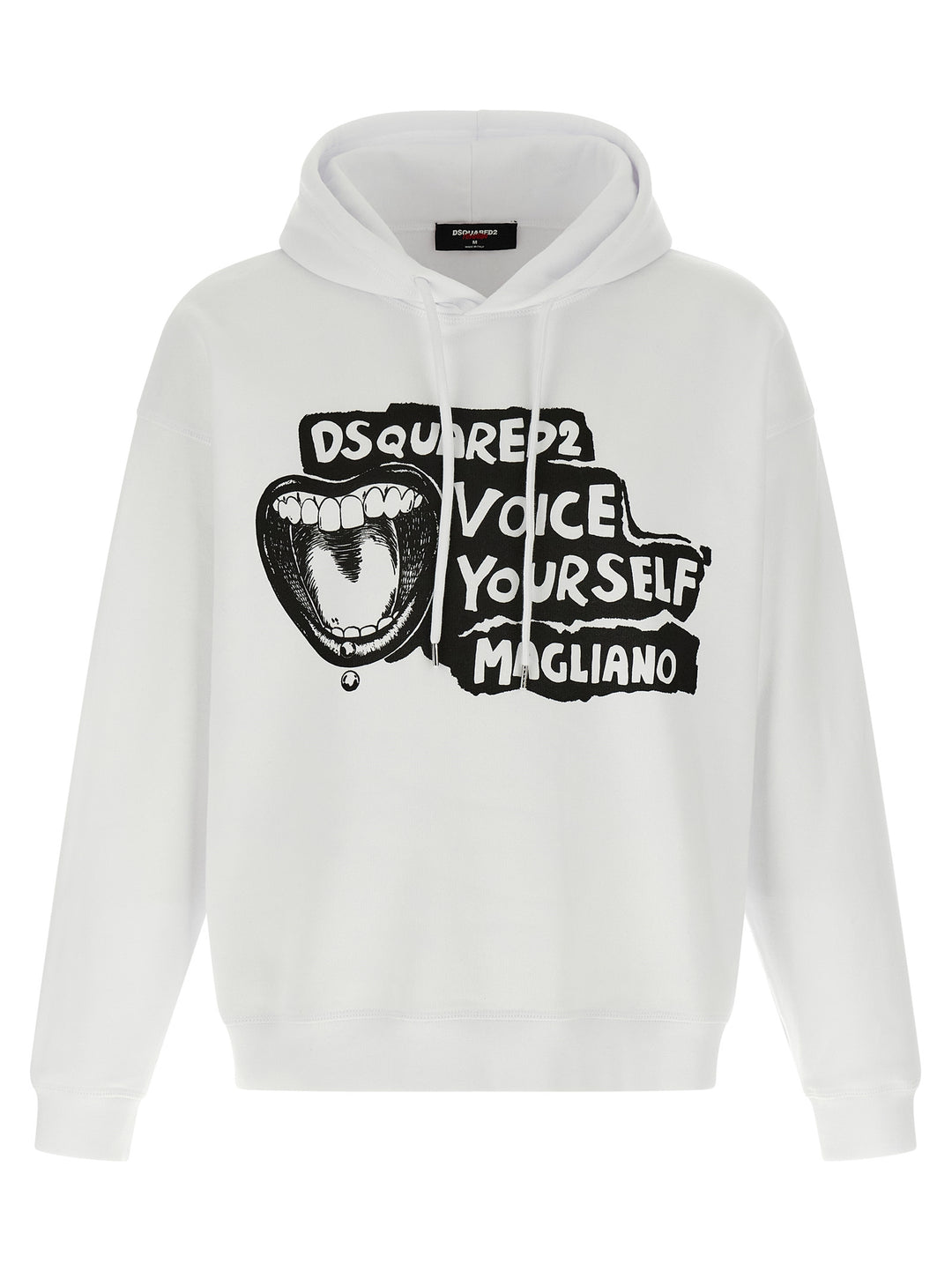 Dsquared2 Magliano X Dsquared2 Capsule Hoodie Sweatshirt - White/Black | f75d74eaca36609757851ede2615edf68e1783e0