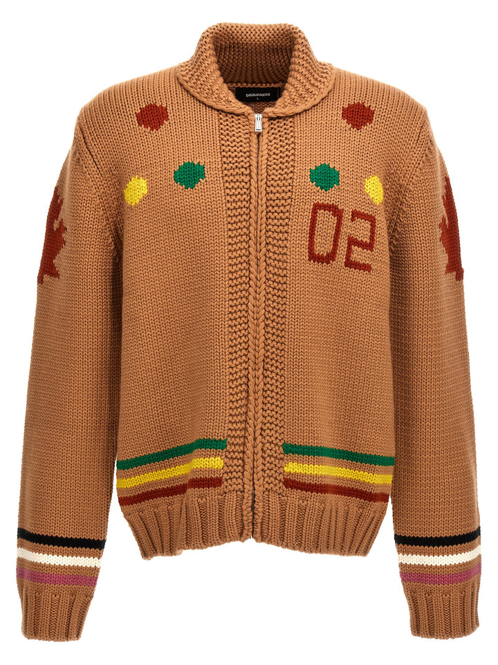 Dsquared2 Jacquard Cardigan Sweaters and Cardigans - Multicolor | 4c5b72db2032f70c3d02b7a15cab55f5a9fb1437
