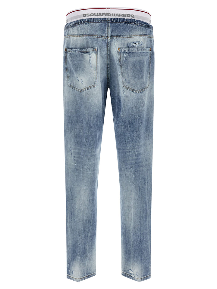 Dsquared2 Denim Jogger Jeans - Blue | 2eca8663c52d69444934a19287aaaaa8298fb91b