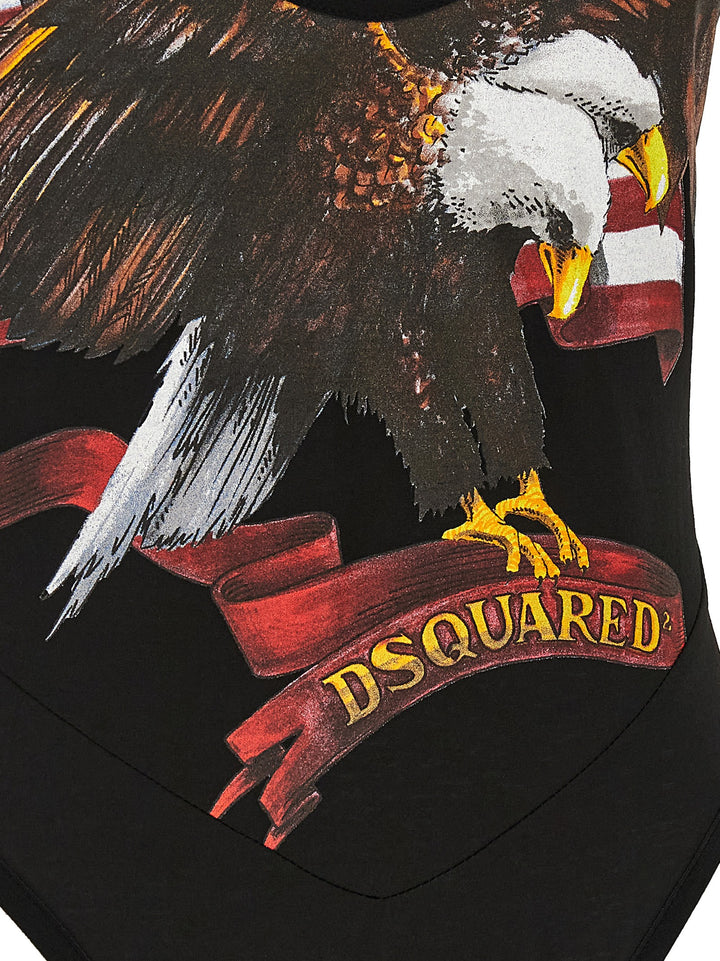 Dsquared2 Racer Tops - Black | 43f62efd15b4e06506a1cada6ebdd52cfe4311f3