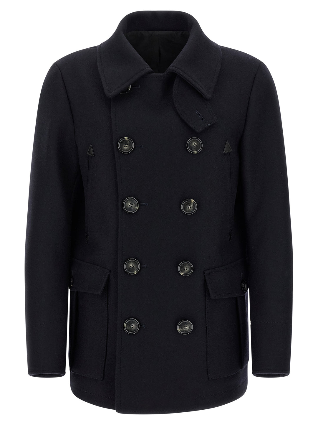 Dsquared2 Wool Coat Coats and Trench Coats - Blue | 09b58faf8432d7c14239669f927c121f65ef706e