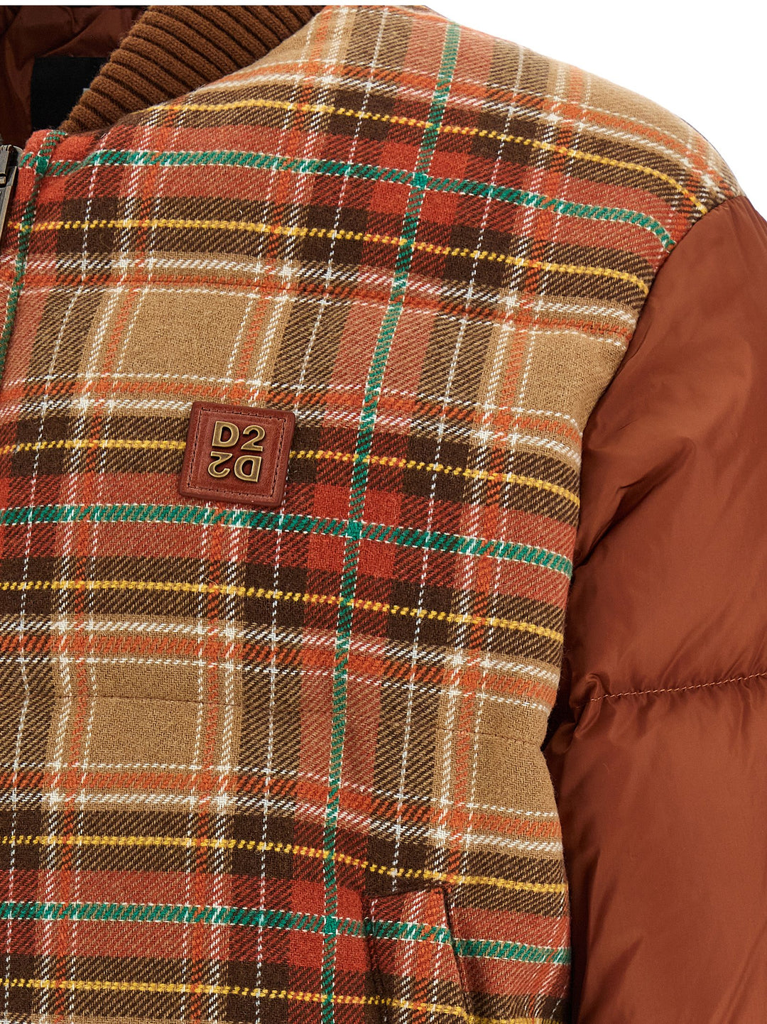 Dsquared2 D2 Upside Down Puffer Jackets - Brown | e03c40113bdea98f5dd3044fd21dffb80f95676f