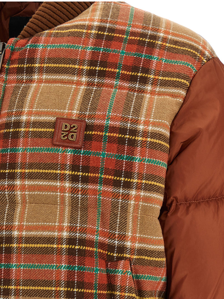 Dsquared2 D2 Upside Down Puffer Jackets - Brown | e03c40113bdea98f5dd3044fd21dffb80f95676f