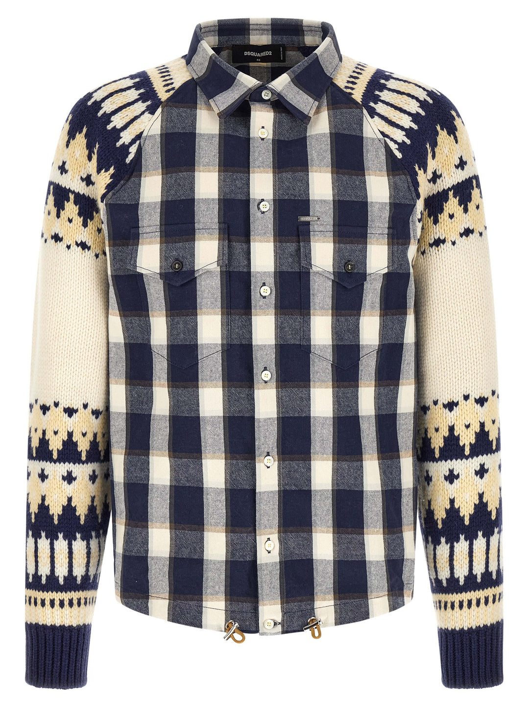 Dsquared2 Classic Check Drawstring Shirt and Blouse - Multicolor | f25106c5753caab278f1f7959de1946bffc4b25b