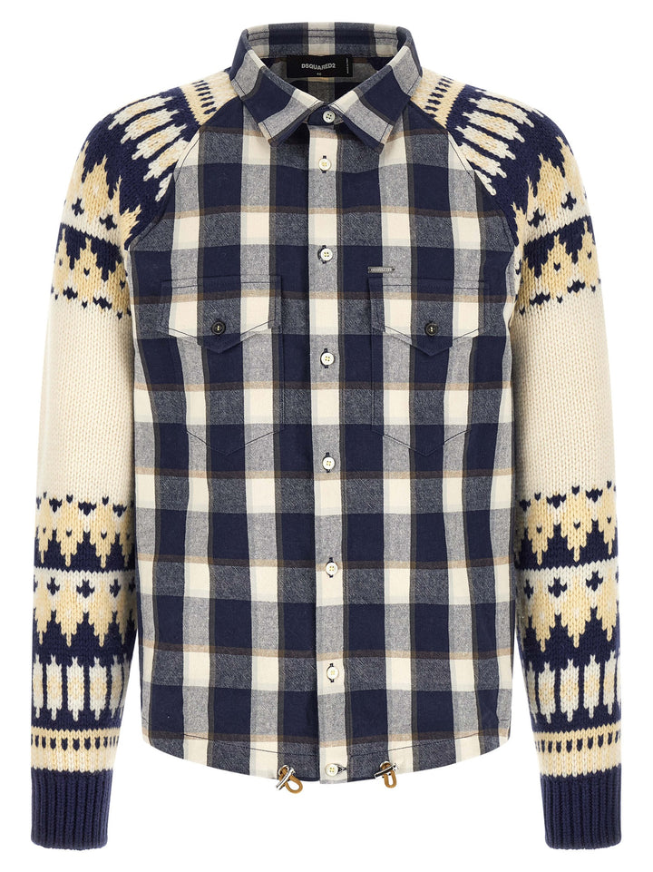 Dsquared2 Classic Check Drawstring Shirt and Blouse - Multicolor | f25106c5753caab278f1f7959de1946bffc4b25b